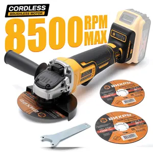 (No Battery) Angle Grinder Brushless Compatible with DEWALT 20V Battery (No Battery), Power Grinder-125mm Grinding Disc, Cordless Angle Grinder Power Tools For Cutting Grinding Polishing (Tool Only)