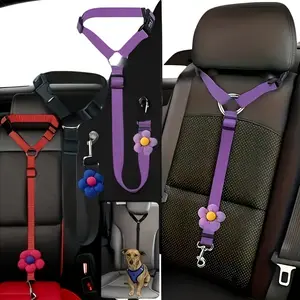 Car SUV suitable for 1pc dog seat belt, used for vehicle safety, pet car rope safety rope, seat belt for dogs in the car, dog seat belt buckle, dog car seat belt Harness Straps Christmas gift _ - Temu_Canada