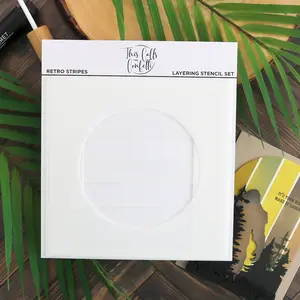 Layering Stencil | Retro Stripes