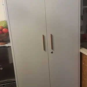 Letaya Metal Garage Storage Cabinet 71" Tall with 2 Doors & 4 Adjustable Shelves - Modern Design for Home, Office, Garage, Shop & School Furniture