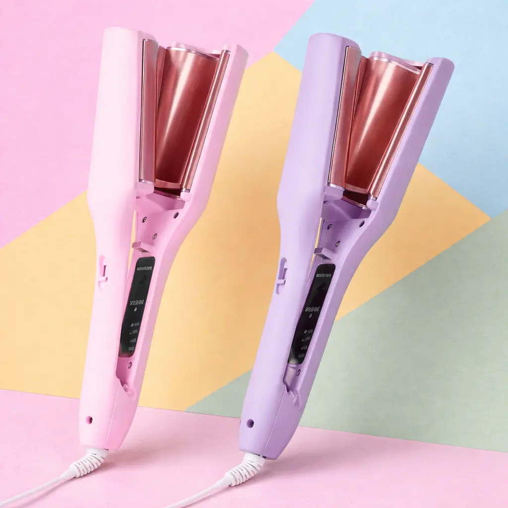 Viral Hair Waver/Crimper 1.25 Inch Triple Barrel- Beach Waves - US Plug