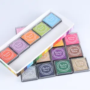 20pcs Colorful Washable Easy Cleanup Ink Pads - Vibrant Colors,  Crafts - Ideal for Stamping, Painting, and DIY Projects, Craft Supplies|Vibrant Ink Pads|Durable Ink Pads, Ink Pads for Crafts, Ink Pad For Stamping