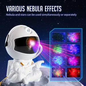 Astronaut Design Projector Night Light, Adjustable LED Nebula Projector Lamp, Children's Bedroom and Home Theater Decorative Lamps Star Projector starry night light bed light neon signs
