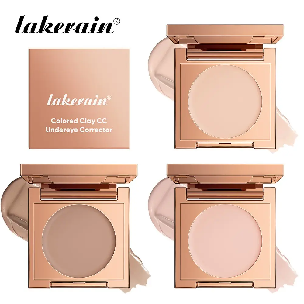 Colored Clay Undereye Corrector Concealer Foundation, Color Correcting Concealer, Neutralizes Dark Circles Dullness, Hydrating, Waterproof & Sweat-Proof, Won't Settle Into Fine Lines, 3 Shades Match Various Skin Tones, Ideal For Daily Wear Tired Eyes