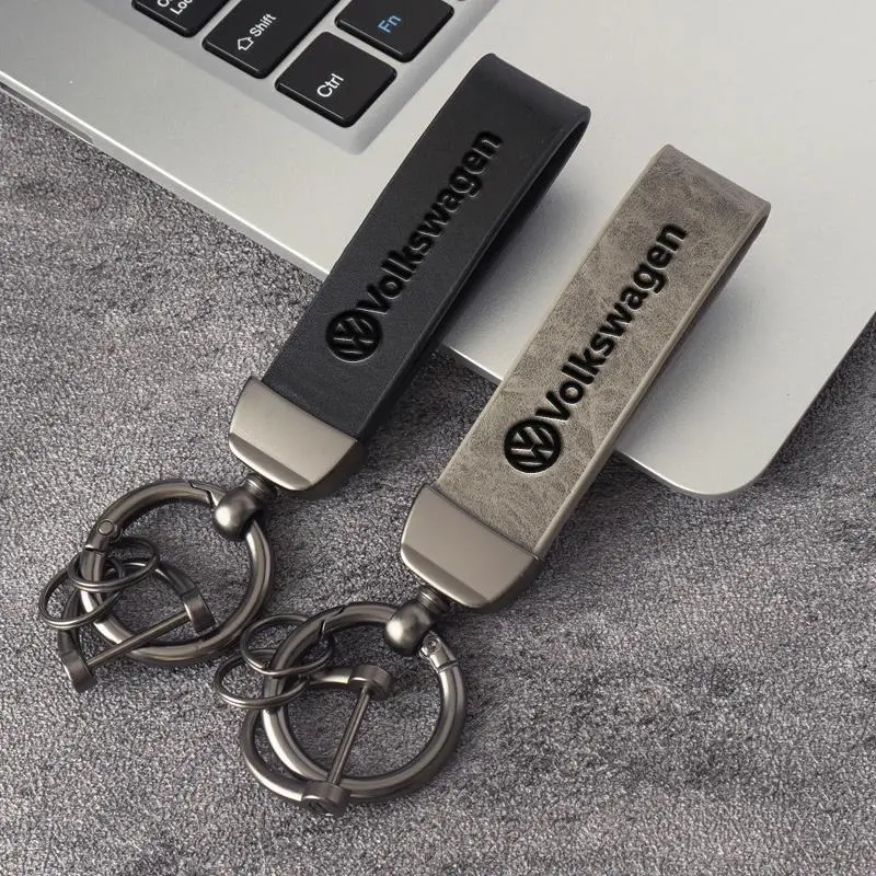 Car Key Chain Leather Key Ring For Volkswagen VW Golf Tiguan Jetta Transporter Passat Polo Touran GTD Scirocco GTI Keychain