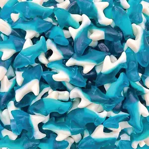 Blue Sharks Gummy Candy | 1-Pound Pack | Blue Raspberry Flavor