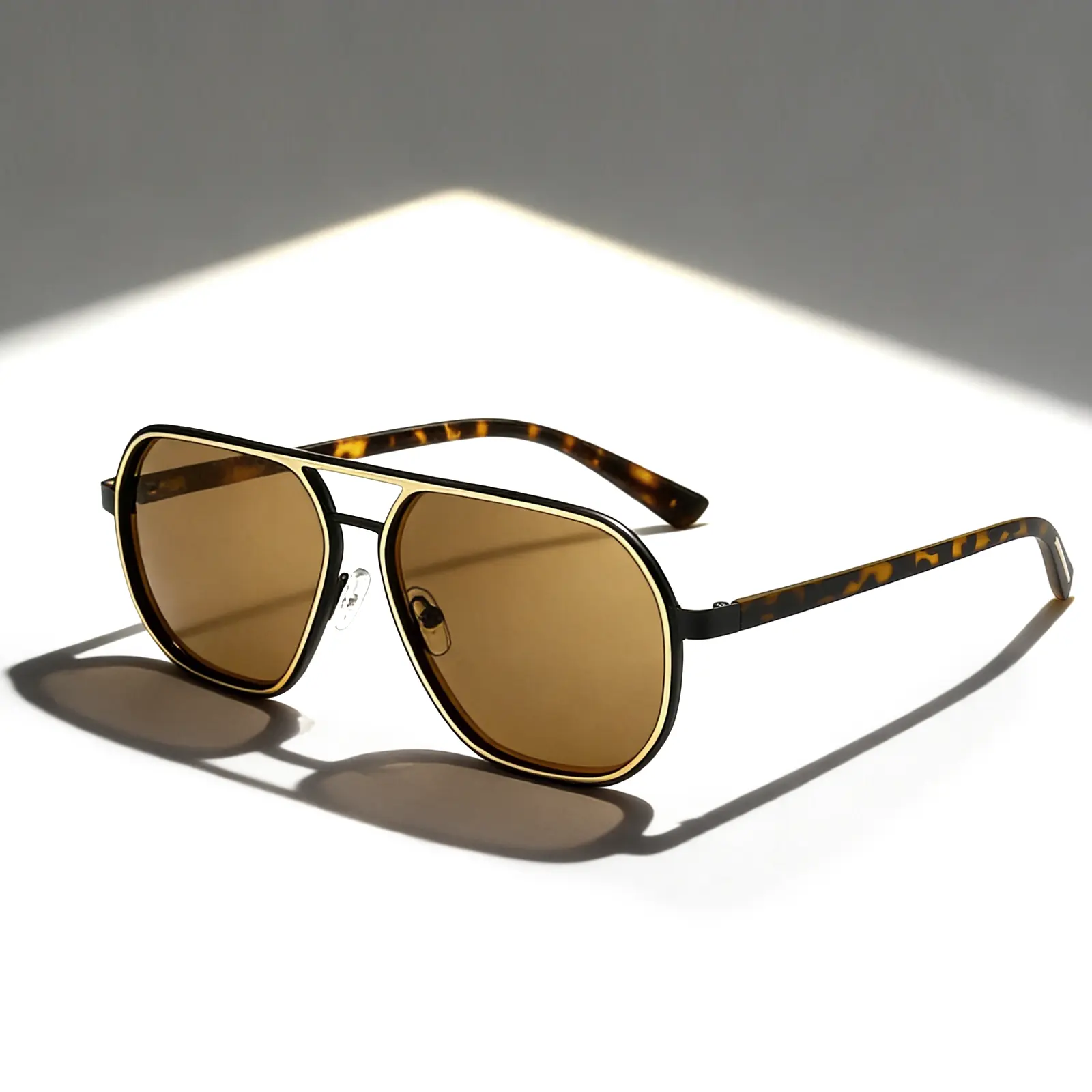 SUNGAIT 1-2 PCS Retro Polarized Aviator Sunglasses for Men Women, UV400 UV Blocking TAC Lenses, Trendy Casual Aviator, Casual Stylish Glasses, Men's Accessories, Women's Sunglasses for Driving Outdoor, Uv Blocking Sunglasses