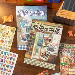 3500 pcs 29 Sheets A5 Large-sized Japanese-style Sticker Book with Multiple Series Various Colors New-style Stickers for Scrapbooking Supplies and Diary Stickers