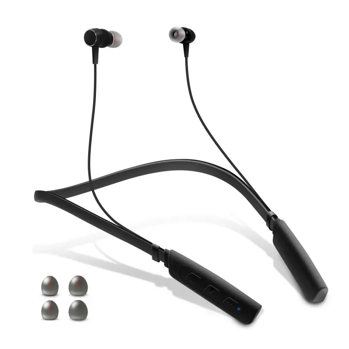 Jinghao Rechargeable Neckband Hearing Amplifier Aids Anti Lost Convenient 80hours Working Time for Seniors Adults Audio Headsets