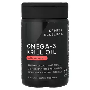 Sports Research Omega-3 Krill Oil, 30 Softgels