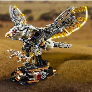 Mechanical Eagle Building Block Display Piece, 1168+ Pieces, Mecha Eagle Flying Creature, Cool Desktop Decor, Premium Abs Parts, Perfect Gift