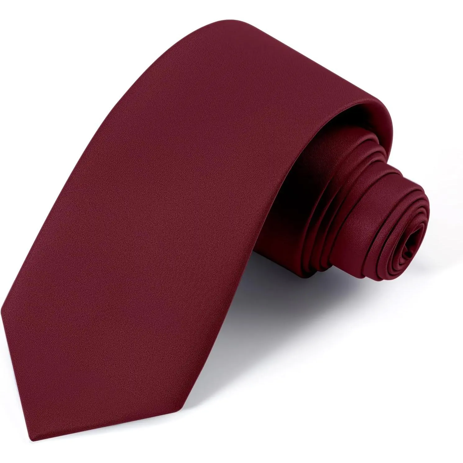 Men's Solid Black Necktie, Classic 3.15" Microfiber Formal Tie for Business, Wedding & Ceremony - Includes Gift Box, Ceremony Tie, Classic Tie