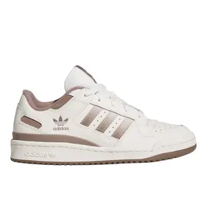 adidas Womens Forum Low Cl Lace Up Sneakers Shoes Casual - Brown, White