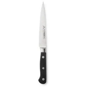 CatCora Forged Utility Knife, Professional 6-Inch German Steel Blade For Peeling Potatoes, Cutting Sandwiches, and Garnishing, Ergonomic Triple-Rivet Handle, NSF-Certified Kitchen Knife