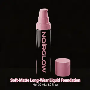NOIRGLOW FOUNDATION Soft-matte Full-coverage Longlasting Foundation for Deep Complexions, No Ashy No Orange Oxidation All Day Color Lock, Antioxidant Infused Stable Full Coverage Base, for Melanated Skin Tones summervibes☀️