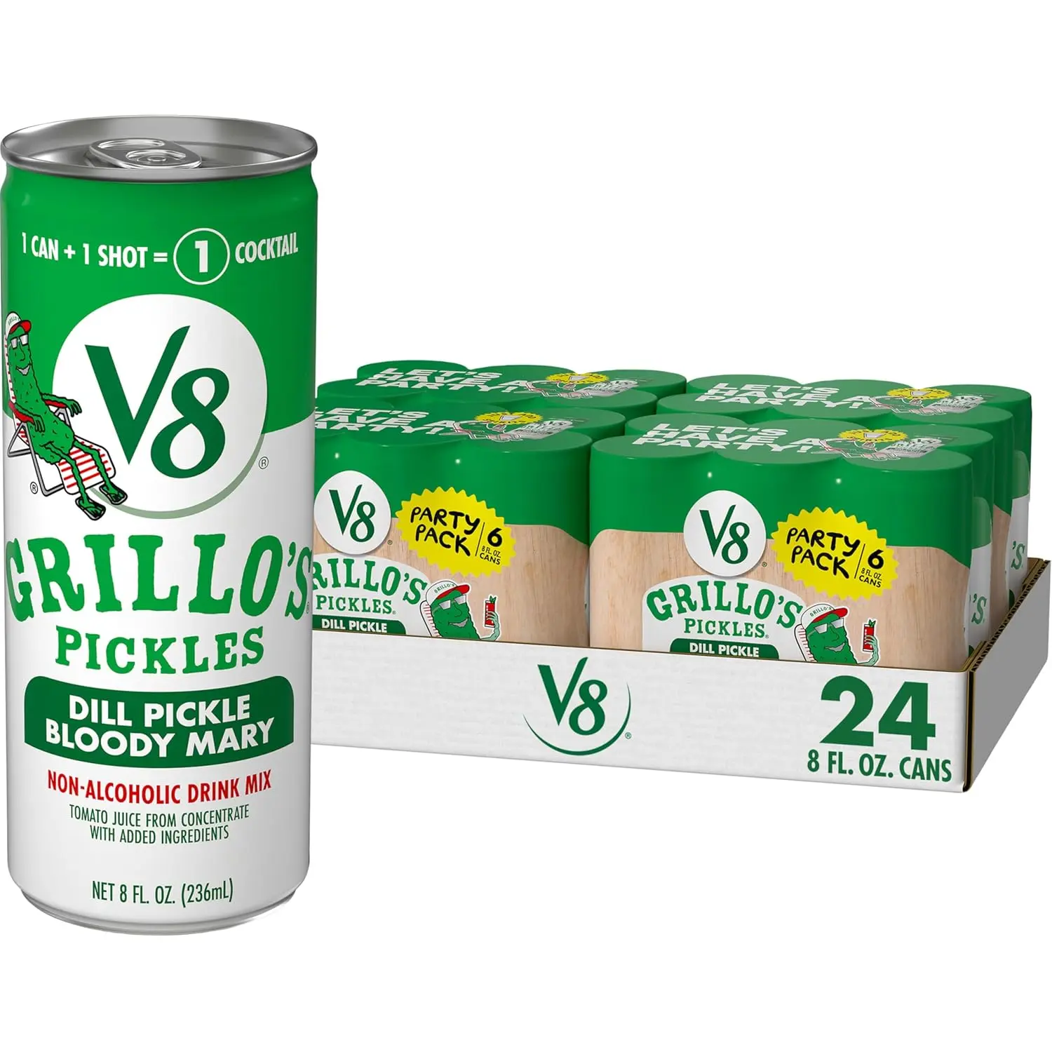 Pickles Dill Pickle Bloody Mary Mix, 8 fl oz Can (24)