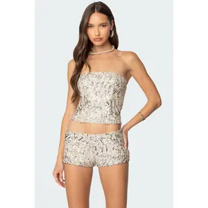 Wavy Baby Sequin Corset