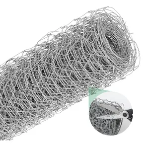 Hexagonal Chicken Wire - Durable Metal Fencing for Poultry, Garden Enclosures, And Crafts - Versatile Barrier for Easy Cutting