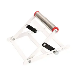 Cutting Machine Material Support Frame, Adjustable Height Portable Frame with Stainless Steel Pipe, Long Material Support Stand