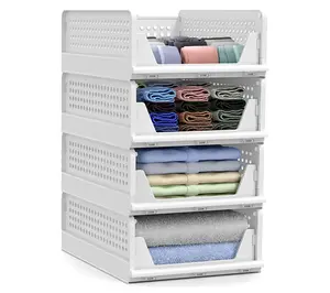 Sorbus Shelf Organizer - Closet Shelf Organizer4 Pack Small