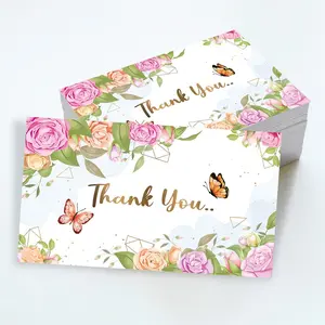 50pcs Elegant Thank-You Cards, Perfect for Mother's Day & Father's Day, Ideal for Weddings & Friendships, Gratitude Note Cards