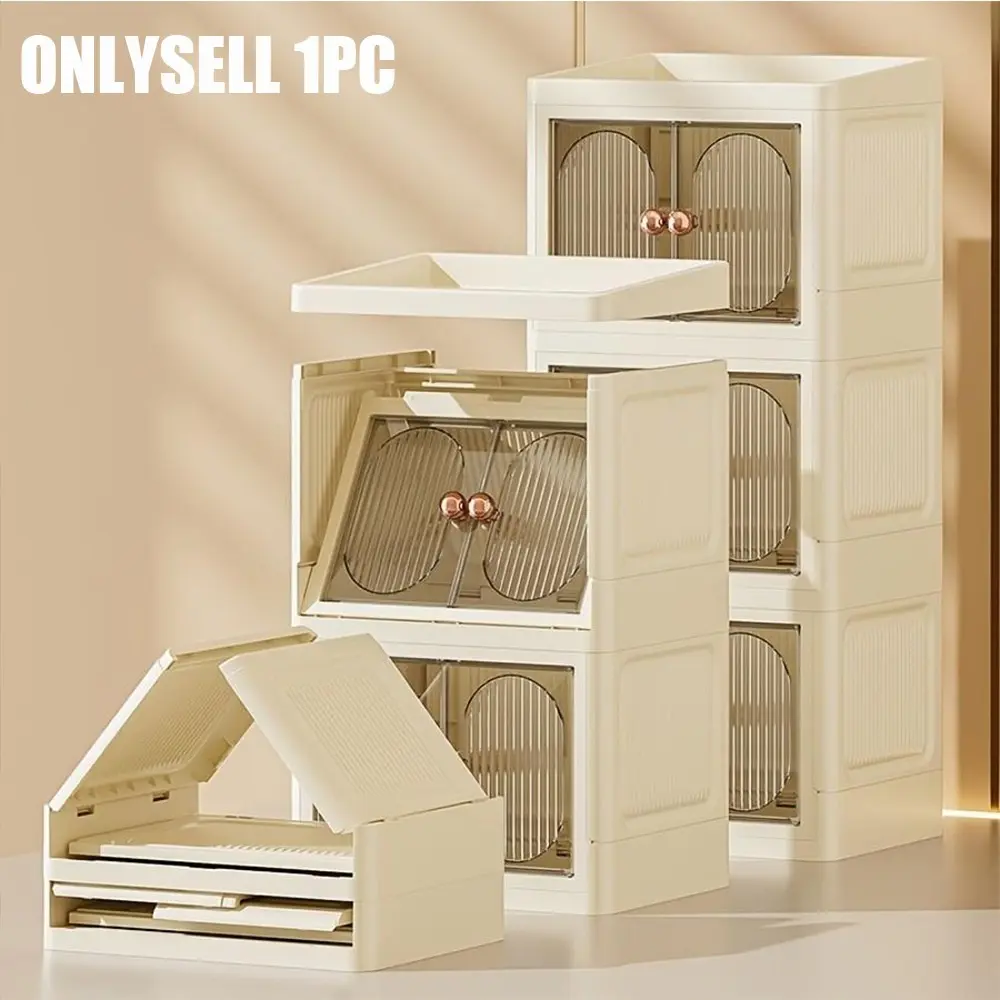 Large Capacity Cosmetics Storage Box, Desktop Makeup Organizer with Doors, Skincare Rack, Bathroom Shelf, Multilayer Storage, Multi-Functional Beauty Holder, Beauty Supplies Organizer, Bathroom Vanity Organizer