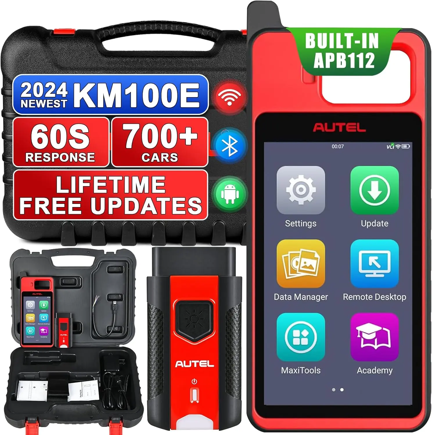 Autel MaxilM KM100(E) Scan Tool,key Programming，Car OBD2 Scan Tool system diagnostic Multi-Car Programming, Summervibes