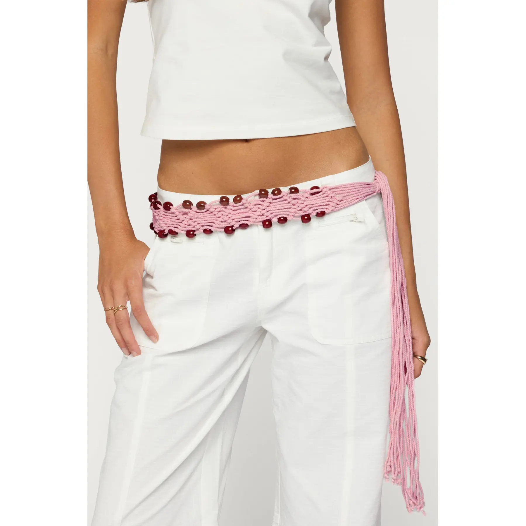 Beaded Crochet Belt