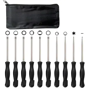 Carburetor Adjustment Tool Kit 10 Pcs Screwdrivers for Common 2 Cycle Small Engine, Trimmer Weed Eater Chainsaw Carb Tune up Adjusting Hand Tool