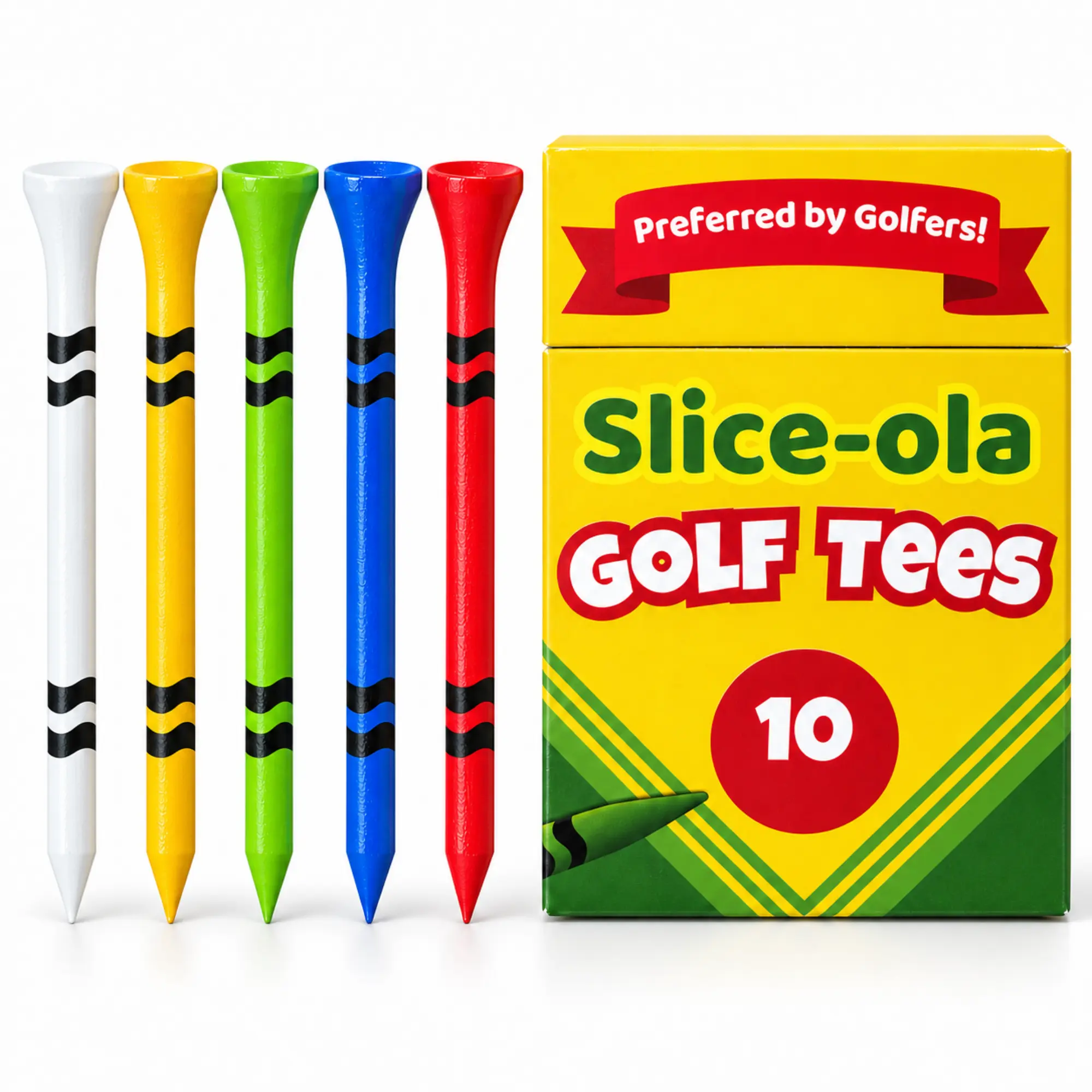 HahaHome Funny Golf Tees | Golf Accessories for Men | Top Golf Gifts for Men & Unique Golf Gifts for Golfers | Premium Golf Stuff & Golf Bag Accessories | Wooden Bamboo Tees