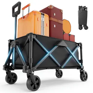 Outdoor camping vehicle, Folding small cart, home cart, portable camping small cart, essential tool for camping, make camping easier. Practical small cart, convenient storage, hands free, cargo cart, shopping small cart, storage small cart