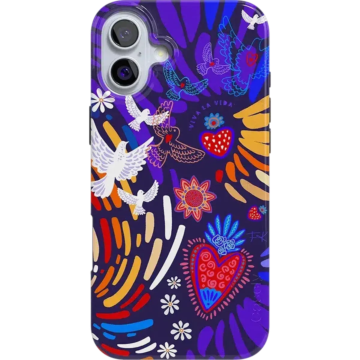Casely iPhone 16 Plus Case | Viva La Vida | Frida Kahlo Collage | Compatible with MagSafe | Classic Ultra Thin Design