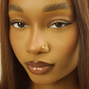 STATEMENT GOLD | Gold Moon Nose Stud STATEMENT GOLD | Gold Moon Nose Stud
