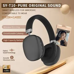 Wireless Over-Ear Music Headphones Stereo Bass Long Battery Life Deep Bass Headphones, Extendable Adjustable Physical Noise Cancelling, Call Earbuds for Enhanced Audio Experience