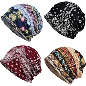 Cotton Slouchy Beanie Hip-Hop Soft Lightweight Running Beanie Adult Skull Hats Cap for Men Women