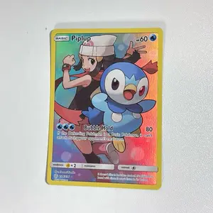 Pokemon Piplup 239/236 Cosmic Eclipse Basic Card with Bubble Hold Ability and 80 HP