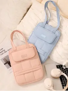 Single Shoulder Laptop Bag for 13 Inch Laptops, Layered Design & Handle Sleeve, Travel Business Tablet Case, Comfortable Soft Protection, Laptop Work Bag