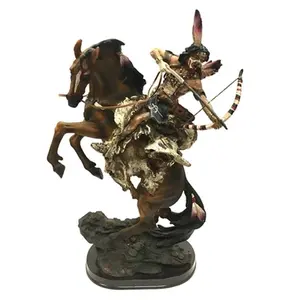 Estatua De Indio A Caballo
