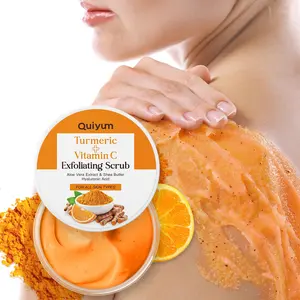Turmeric Vitamin C Scrub, Moisturizing Exfoliating Body Scrub, Body Exfoliant, Deep Cleansing & Nourishing Body Care Product for Women & Men, Skin Repair