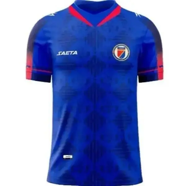 Retro Royal Blue Streetwear Top Y2K Geometric Print V-Neck Casual Shirt Breathable Lightweight Summer Fashion Tee Cool Tech Urban Graphic Apparel Gift for Men