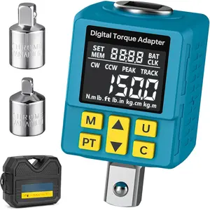 1/2" Digital Torque Adapter, (+-1% Accuracy, 7.4-150Ft-lb) Digital Torque Wrench Adapter for Auto, with Upgrade Color Display, Versatile Meter -  Alert | /Track | Preset | Store/Delete(203N.m)