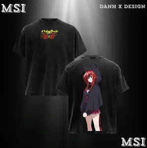 Rias Gremory Cute | High School DxD Inspired Heavy Cotton Tee “Crimson Grace – Charm Blending Power Confidence and Soft Warmth” — For Anime Lovers, For Gift Drops That Shine With Allure