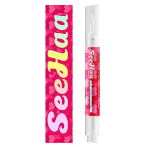 SEEHAA Nail Glue Remover Pen 10s Quick Press On Nail Remover with Vitamin E Castor Oil Click & Remove for Press on Nails Fake Nails Solid Glue Gel Alcohol Free Acetone Free Polish Manicure