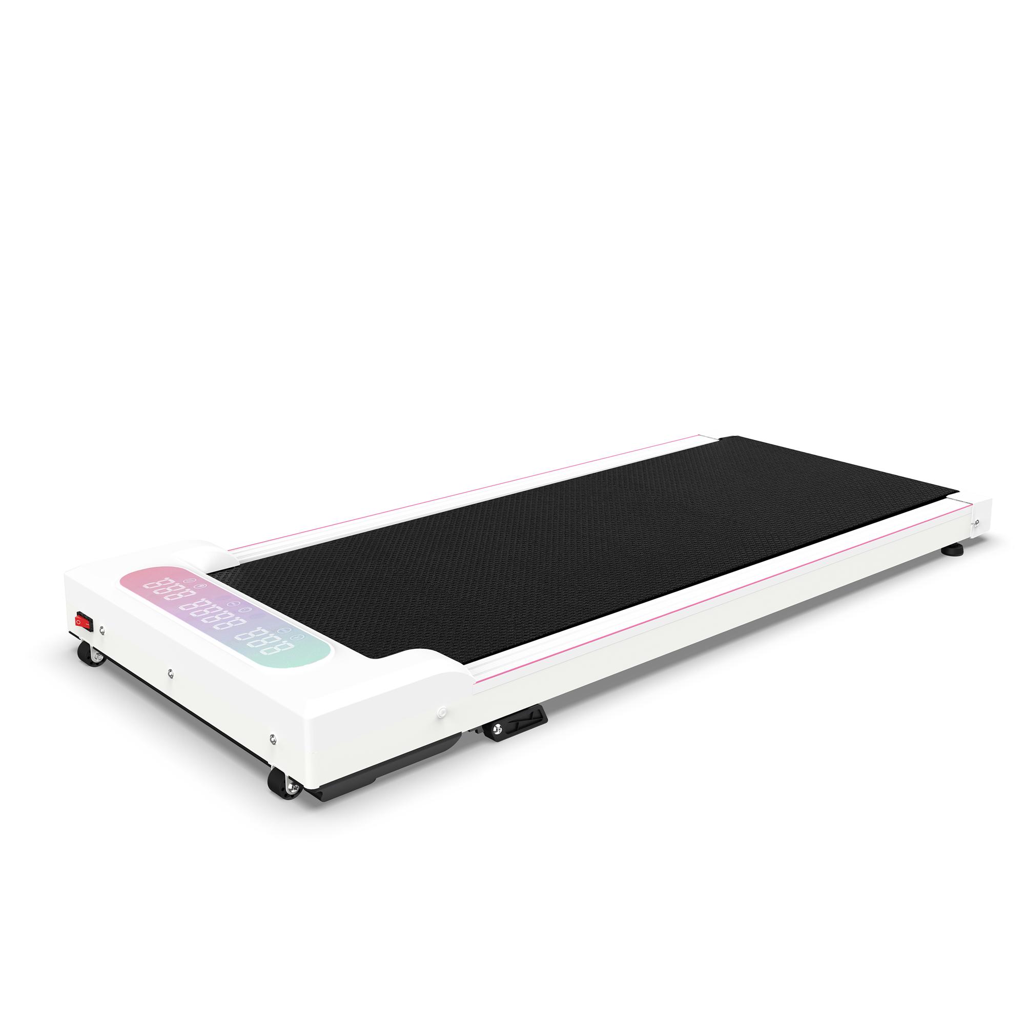 Dufominc 2-in-1 Foldable Incline Treadmill with Handle, Portable Under Desk Walking Pad, Vibration Pad, and Remote Control – Home Workout Gear