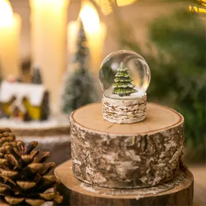 Woodland Storybook Pine Tree Water Globe