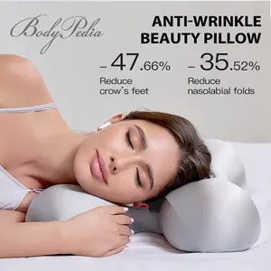 BodyPedia Radiant Silver Beauty Pillow – Premium Ergonomic Memory Foam Pillow for Wrinkle Prevention, Neck Relief & Luxurious Sleep Comfort, Mellow cloud pillow, Pillows for sleeping