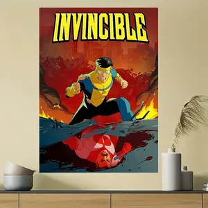 1 Piece <The Incredible Hulk> Comic Cover Art Poster - Retro Superhero Wall Decor with Iconic Fighting Pose and Invincible Logo, No Canvas Print, Suitable for Home, Office, Man Cave - Fan Gift, Multiple Sizes Available (Indoor Use), Artistic