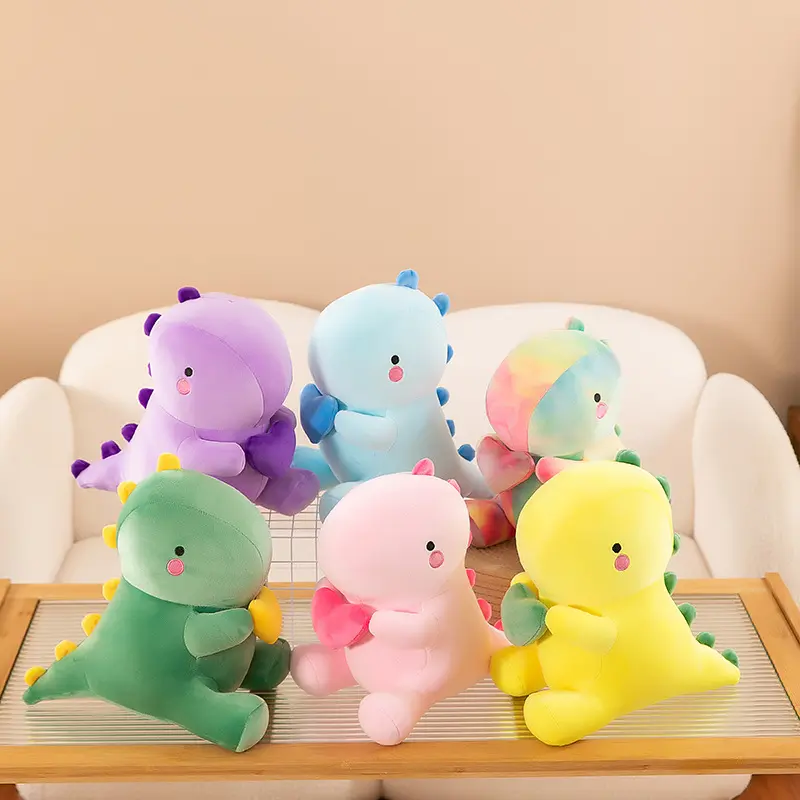 11.76in Pink 3D Dinosaur Stuffed Animal - Soft Cuddly Gift with Heart-Holding Design, Romantic Present for Girlfriend, Developmental Toy for 6-8 Years Kids (High Softness), Gifts For Your Girlfriend