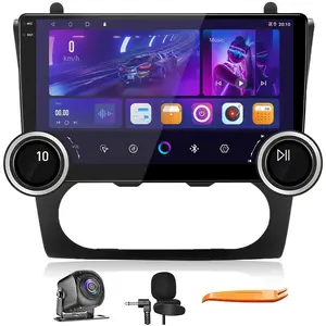10.1 in Dual Knobs Android Car Stereo for Nissan Altima 2008-2012 (Manual A/C), 2G+64G Touchscreen Car Radio with Wireless CarPlay, Android Auto, GPS Navigation, WiFi, FM, SWC, USB, Backup Camera, Navigation Ready, Plug-and-Play