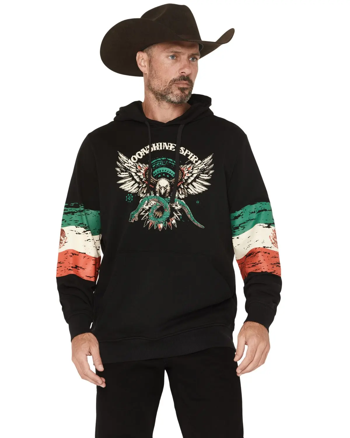 Moonshine Spirit Men's Spirit&Reg; Men'S Marinos Mexico Hooded Sweatshirt - Msho25sw4-Blk
